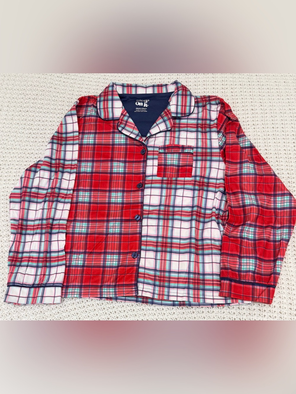 Sleep On It Littl Girls Flannel Long Sleeve 2-pc. Plus Pajama Sets in red Sz xxl